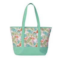 Lorenz Large Top Zip Tote/Beach Bag with Mesh Panel